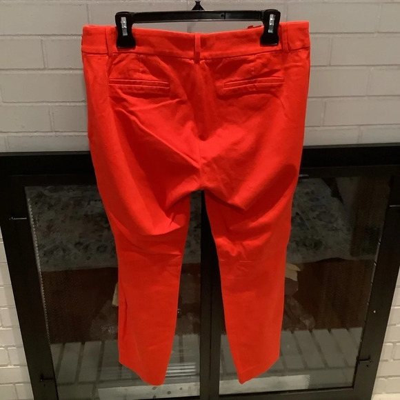 #257 J Crew “Minnie” Pull on Red Stretch Crop Pants Size 10 - Picture 5 of 5